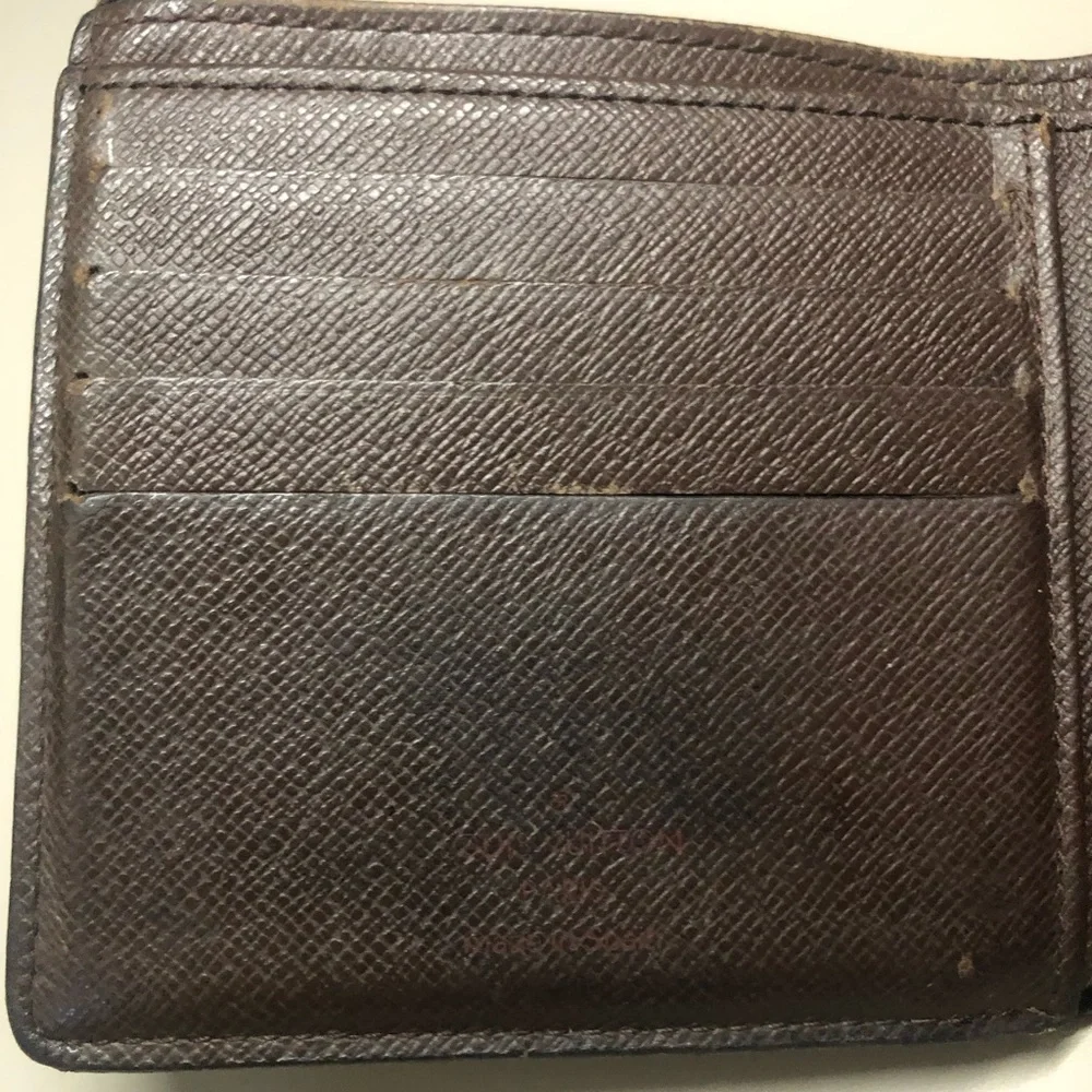 Louis Vuitton Damier Ebene Canvas Leather Marco Bifold Wallet - Picture 6 of 9